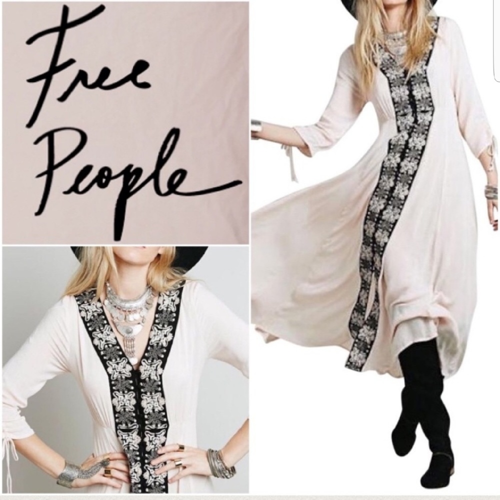 Free People Gypsy Boho Maxi Dress